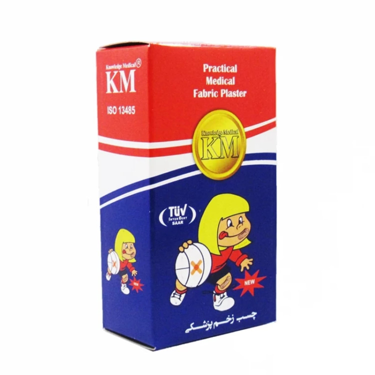 چسب زخم پارچه ای KM بسته 50 عددی